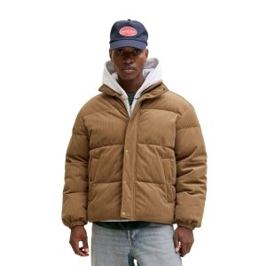 Jack & Jones Greene Corduroy Puffer Jacket Argan Oil