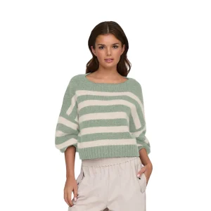 Only Aya Life L/S Boatneck CC Knit Desert Sage