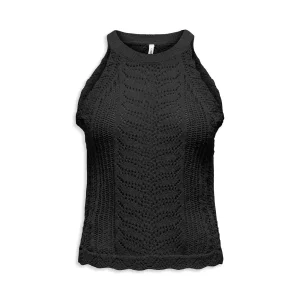 Only Erin Life SL Top Knit Black
