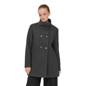 Only Blake Life DB Coat BF Dark Grey Melange
