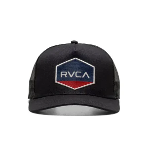 RVCA Commonwealth Curved Cap Black