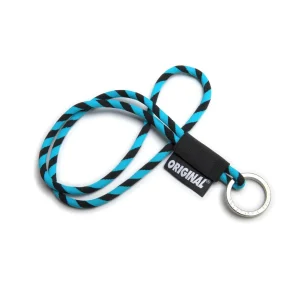 Original Lanyards Classic Tube Long Black/Light Blue