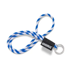 Original Lanyards Classic Tube Long White/Royal Blue