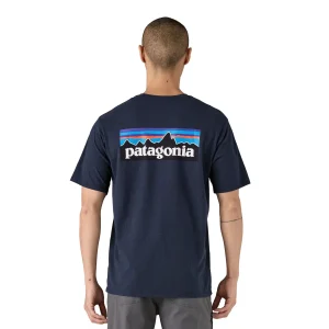 Patagonia P-6 Logo Responsibili-Tee New Navy