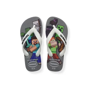 Havaianas Kids Minecraft Steel Grey/ White