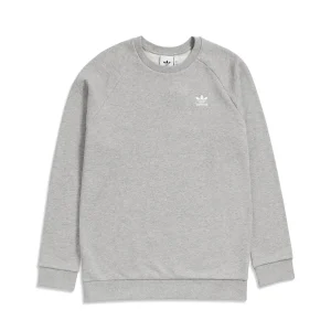 Adidas Essential Crewneck Sweatshirt Medium Grey Heather