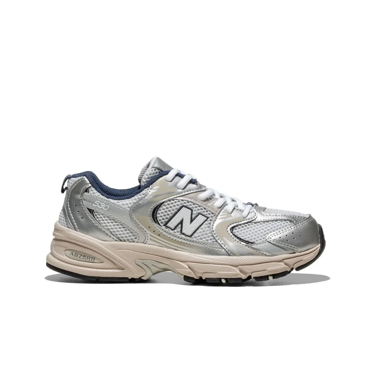 New Balance 530 Summer Fog/Nimbus Cloud-NB Navy - Image 2