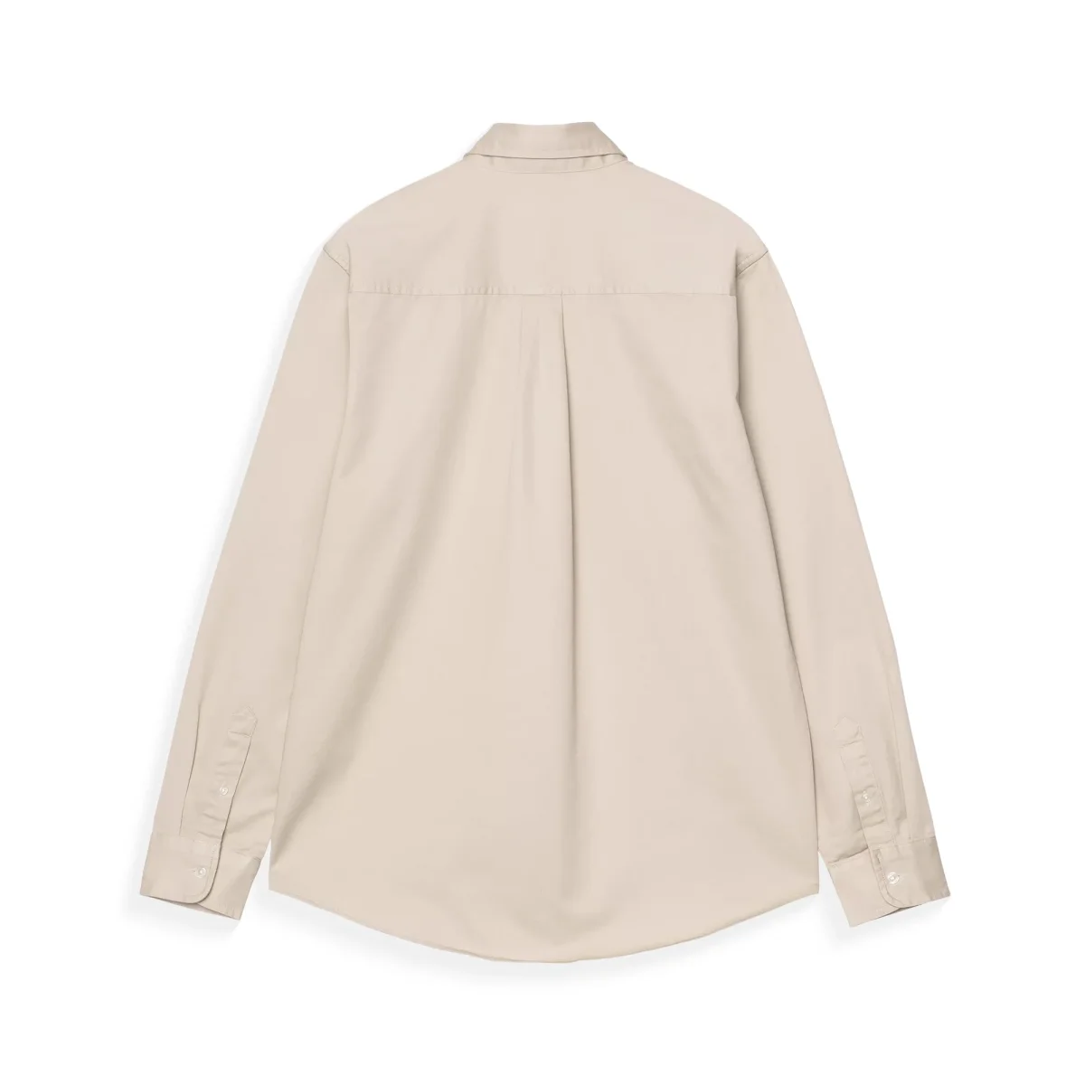 Carhartt WIP L/S Madison Shirt Stone/White - Image 3