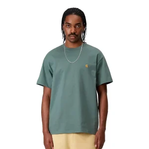 Carhartt WIP S/S Chase T-Shirt Silver Pine/Gold