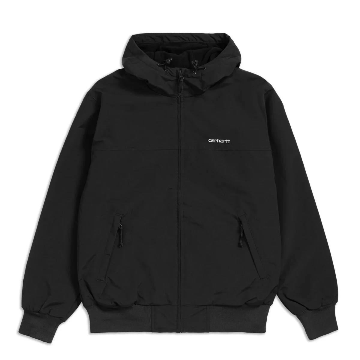 Carhartt Hooded Sail Jacket Black/White - Image 2