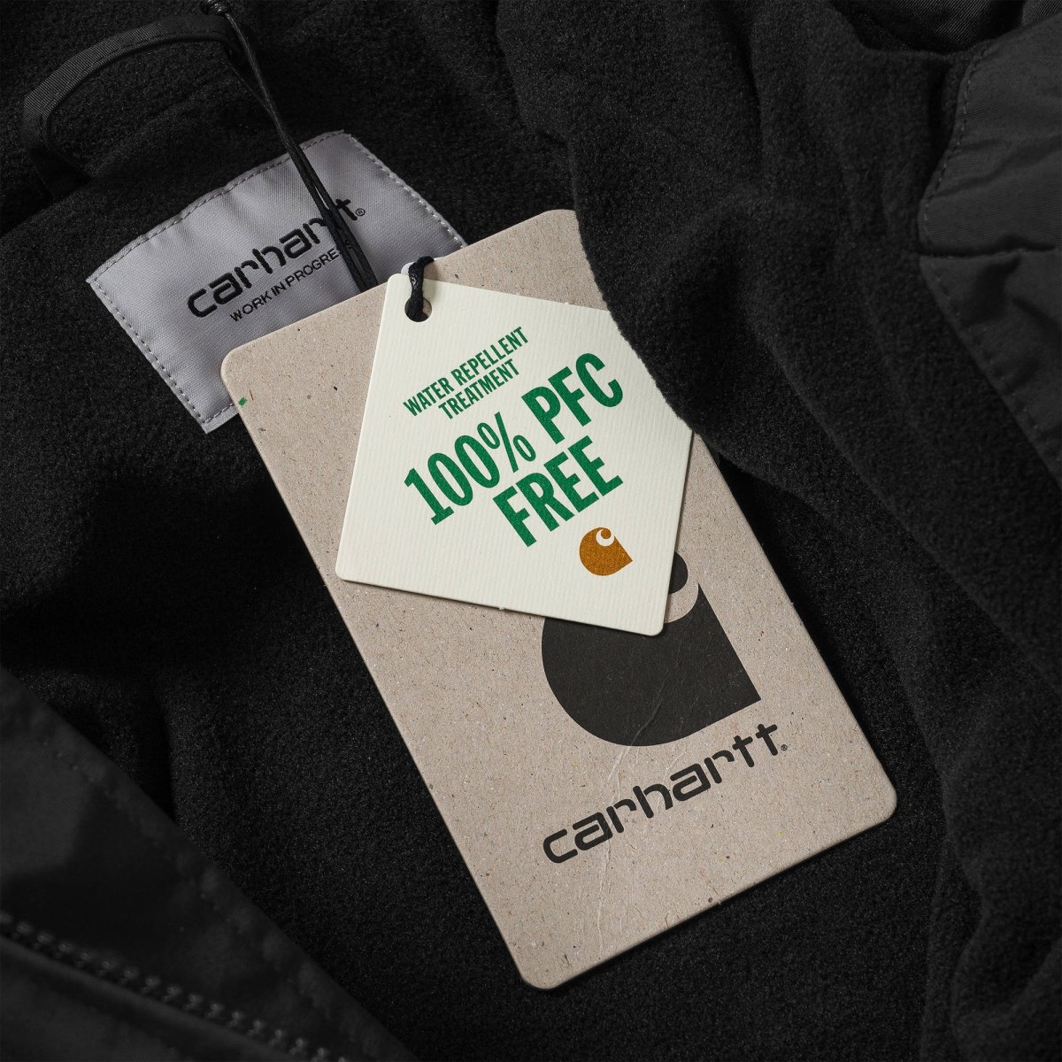 Carhartt Hooded Sail Jacket Black/White - Image 7