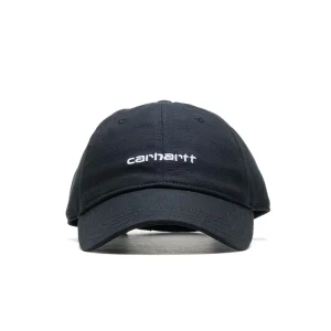 Carhartt WIP Canvas Script Cap Black/White