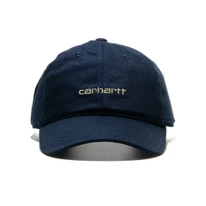 Carhartt WIP Canvas Script Cap Deep Night/Gentle Green