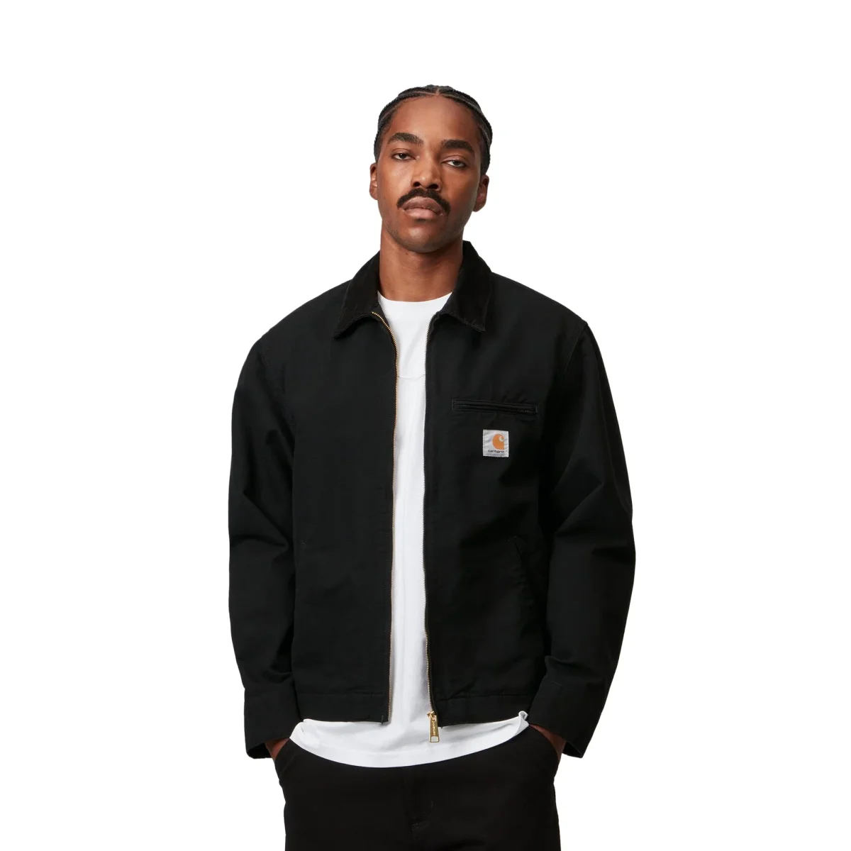 Carhartt WIP Detroit Jacket Black/Black rinsed - Image 2