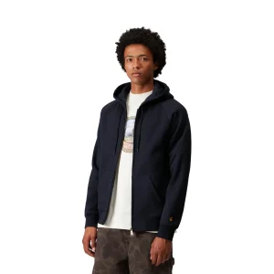 Carhartt WIP Hooded Chase Jacket Dark Navy/Gold
