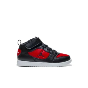 Jordan Court Connect Mid (PS) Black/Black-Gym Red-White