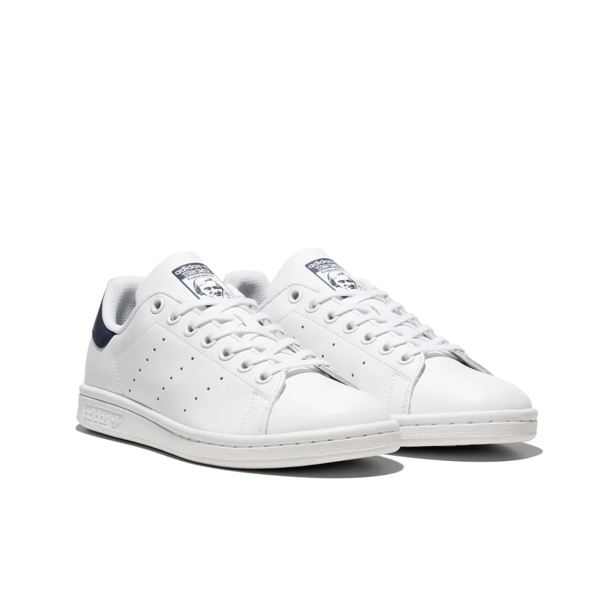Adidas Originals Stan Smith J Ftwr White/Ftwr White/Blue - Image 3