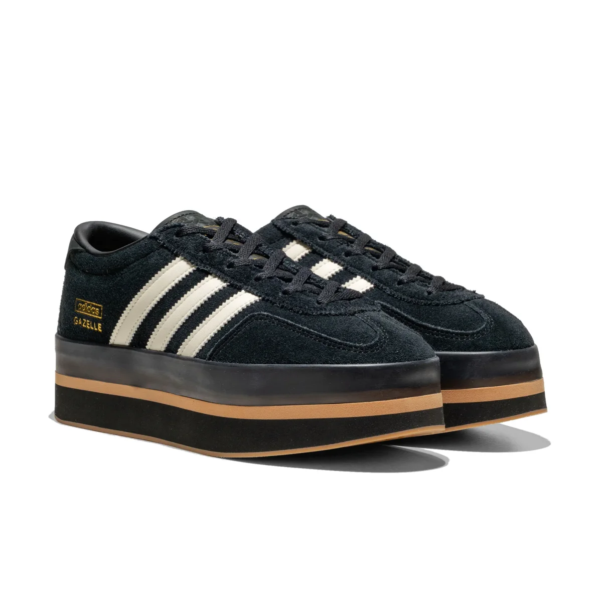 Adidas Originals Gazelle Stack W Core Black/Cream White/Gum - Image 3