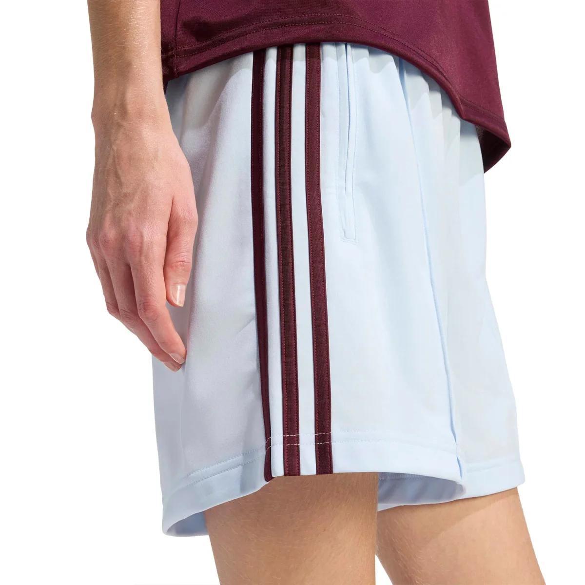 Adidas Originals Firebird Short Crystal Sky/Maroon - Image 5