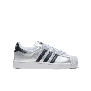 Adidas Originals Superstar II J Silver Metallic/Core Black