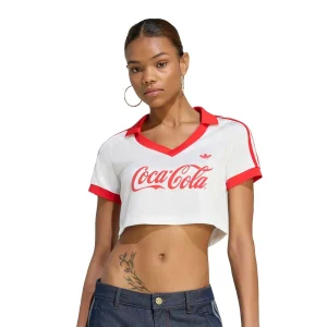 Adidas Originals Coca-Cola Cropped Jersey Core White