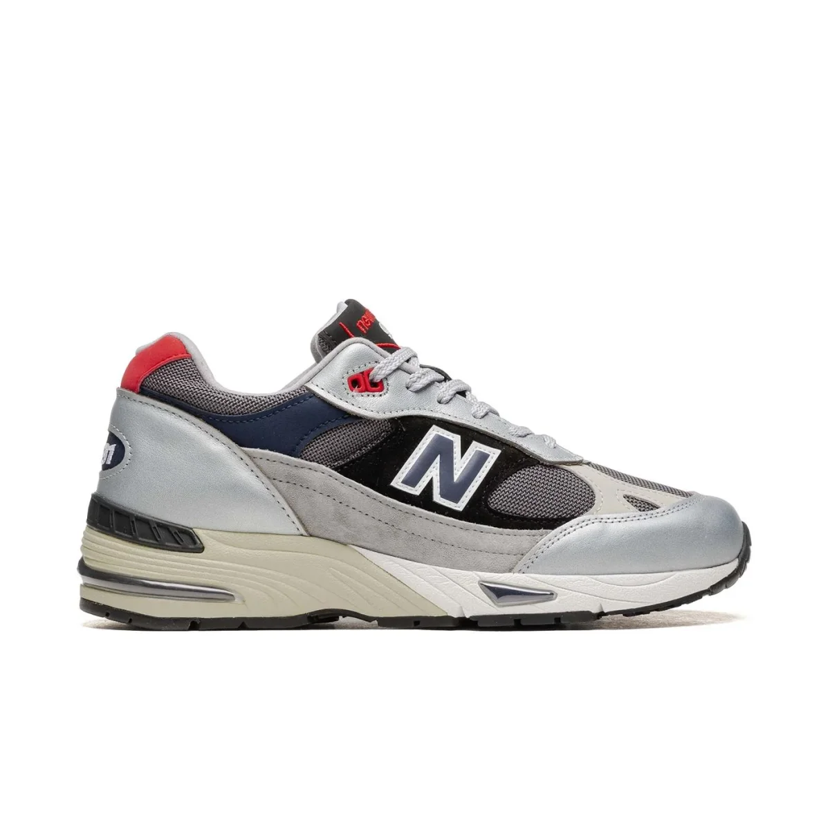 New Balance 991 Silver/Black - Image 2