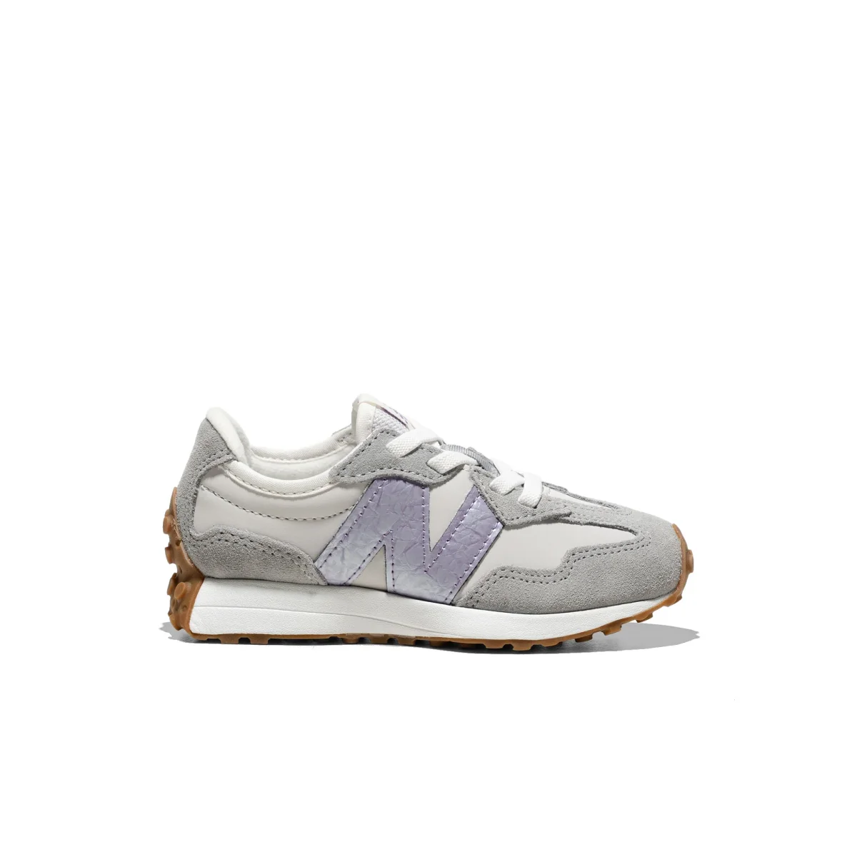 New Balance 327 Grey Matter/Candied Violet - Image 2