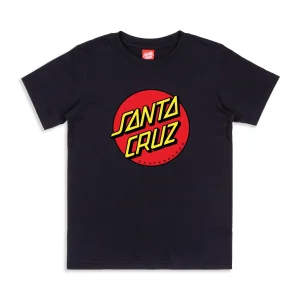 Santa Cruz Youth Classic Dot Tee Black