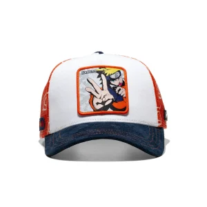 Capslab Naruto Shippuden Uzumaki Trucker Cap White/Orange