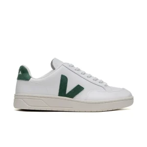 Veja V-12 Leather Extra-White/Cyprus